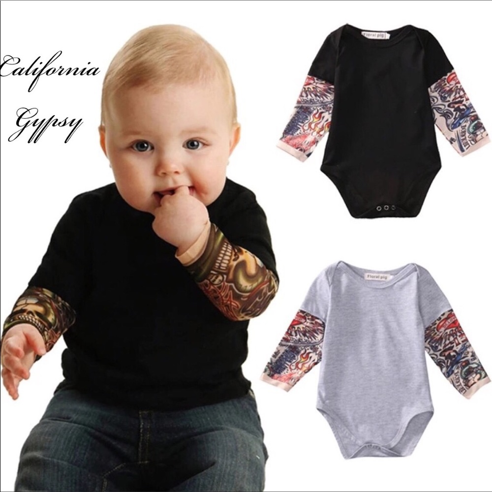 RESTOCKING🎉 Baby Rockabilly tattoo onesies✌🏻 - Picture 2 of 4